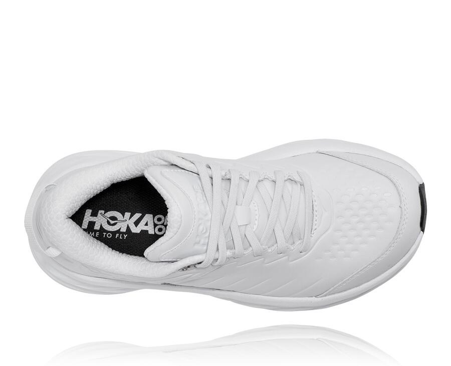 Running Shoes Womens - Hoka One One Bondi Sr - White - NQAOZGX-26